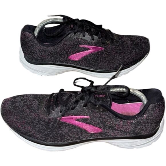 Brooks Anthem 2 black & pink woman’s athletic shoes size 12. - Picture 1 of 10